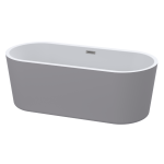 B0000302 Luximo ASP Caymen Matt Grey One Piece Freestanding Seamless Bath 1685x790x600mm_Stiles_Product_Image