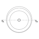 CIA003 Boutique Baths Cianti Basin 450x140mm_Stiles_TechDrawing_Image