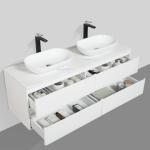 Clear Cube Santorini White Cabinet with Calacatta Counter 1500mm_Stiles_Lifestyle_Image2