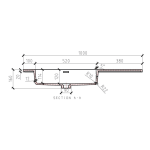 Gio Messina White Vanity and Basin 1000mm_Stiles_TechDrawing_Image5