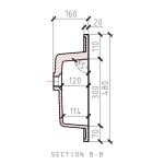 Gio Messina White Vanity and Basin 1000mm_Stiles_TechDrawing_Image6