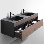 Gio Simplicity Charcoal Cupboard and Basin 1600mm_Stiles_Product_Image2