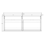 Gio Simplicity Edge Cupboard and Basin 1200mm_Stiles_TechDrawing_Image3