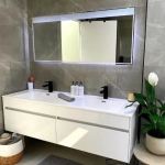 Gio Simplicity White Cupboard and Basin 1600mm_Stiles_Lifestyle_Image