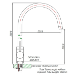 NM00019 Blutide Neo Sink Mixer_Stiles_TechDrawing_Image