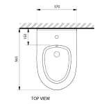 YBAM008A Betta Bidetbox Diplomat Wall hung 565x370x309mm_Stiles_TechDrawing_Image3