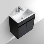 CAB VAN GIO R550 MATT BLACK Gio Black Cab White Basin 550mm_Stiles_Product_Image