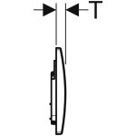 Geberit Alpha 30 Matt Black Actuator Plate_Stiles_TechDrawing_Image3