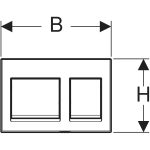 Geberit Alpha 35 Bright Chrome Actuator Plate_Stiles_TechDrawing_Image2