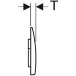 Geberit Alpha 35 Bright Chrome Actuator Plate_Stiles_TechDrawing_Image3