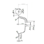 GioBella Loft 900 White cabinet and basin_right_900mm_Stiles_TechDrawing_Image8