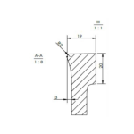 GioBella Loft 900 White cabinet and basin_right_900mm_Stiles_TechDrawing_Image9