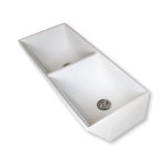 LAUDBL Rossco Compos Trough Double Basin 500x1195x300mm_Stiles_Product_Image