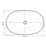 Nala Baths Maple Matt White Basin 355x550x145mm_Stiles_TechDrawing_Image