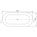 OMI001 Boutique Baths Omina Freestanding Bath 1810x796x550mm_Stiles_TechDrawing_Image