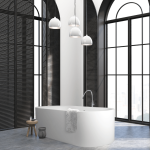 OMI001 Boutique Baths Omina Freestanding Matt White Bath 1810x796x550mm_Stiles_Product_Image