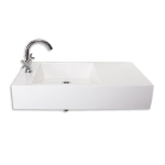 Rossco Cap Wall-hung Basin 400x800x160mm (Tap on left)_Stiles_Product_Image