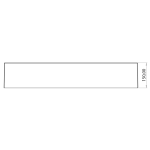 Rossco Capi Wall-hung-Basin 450x800x150mm-Tap-on-left_Stiles_TechDrawing_Image2