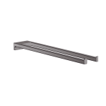 41770340 Hansgrohe AddStoris Brushed Black Chrome Twin Handle Towel Holder_Stiles_Product_Image