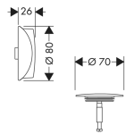 58185140 Hansgrohe Flexaplus Brushed Bronze Bath Finishing Set_Stiles_TechDrawing_Image