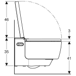 Geberit AquaClean Mera Comfort WH Pan and Seat_Stiles_TechDrawing_Image3