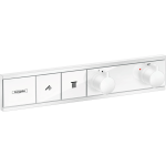 15380700 Hansgrohe RainSelect Matt White Thermostat (2 Functions)_Stiles_Product_Image