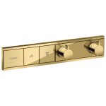 15380990 Hansgrohe RainSelect Polished Gold Optic Thermostat (2 Functions)_Stiles_Product_Image