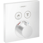 15763700 Hansgrohe ShowerSelect Matt White Thermostat (2 Functions)_Stiles_Product_Image