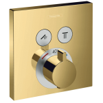 15763990 Hansgrohe ShowerSelect Polished Gold Optic Thermostat (2 Functions)_Stiles_Product_Image