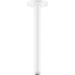 27389700 Hansgrohe Matt White Ceiling Connector S 300mm_Stiles_Product_Image