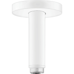 27393700 Hansgrohe Matt White Ceiling Connector S 100mm_Stiles_Product_Image