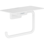 41772700 Hansgrohe AddStoris Matt White Paper Holder (With Shelf)_Stiles_Product_Image