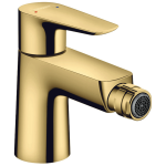 71720990 Hansgrohe Talis E Polished Gold Optic Bidet Mixer with Pop-up Waste Set_Stiles_Product_Image