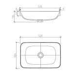 Clear Cube Madrid Basin 335x520x135mm_Stiles_TechDrawing_Image