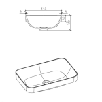 Clear Cube Madrid Basin 335x520x135mm_Stiles_TechDrawing_Image2