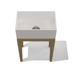 Rossco Butler Sink on Ash Stand 400x600x850mm_Stiles_Product_Image4