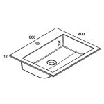 Simplicity Mini600 vanity cabinets and basin mm_Stiles_TechDrawing_Image2