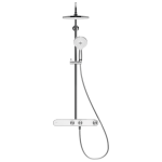 TH4380008 Duravit White Chrome Shower System Column and Shelf_Stiles_Product_Image