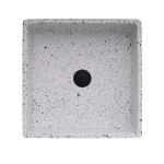 Zabella Berry White Glass and Stone Basin 400x400x150mm_Stiles_Product_Image