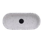 Zabella Inge White Glass and Stone Basin 220x480x110mm_Stiles_Product_Image